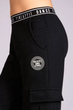 Straight Leg Cargo Joggers -Pineapple girls black wide leg cargo joggers 04 41239312 6992 41b2 afd9 851413b59b6e