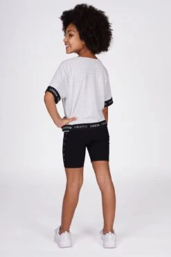 Heart Stud Cycling Shorts 7 Heart Stud Cycling Shorts -Pineapple girls heart stud black cycling shorts 4