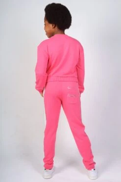 Logo Panel Joggers -Pineapple girls pink logo panel joggers 04 00b2e786 b8b8 4773 850b f622ff1ebb24