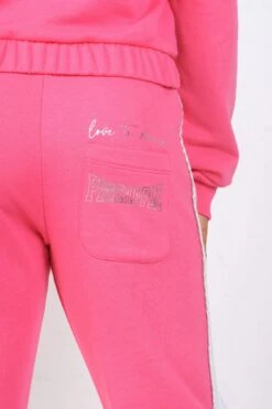 Logo Panel Joggers -Pineapple girls pink logo panel joggers 05 e32103e3 5dfc 4abb aab5 656dacf69411