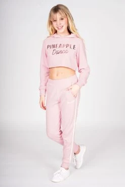Stripe Pocket Joggers -Pineapple girls pink stripe pocket joggers 03