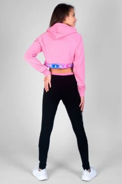 Pineapple X TNS Tape Hem Hoodie -Pineapple girls pink tape hem hoodie 005