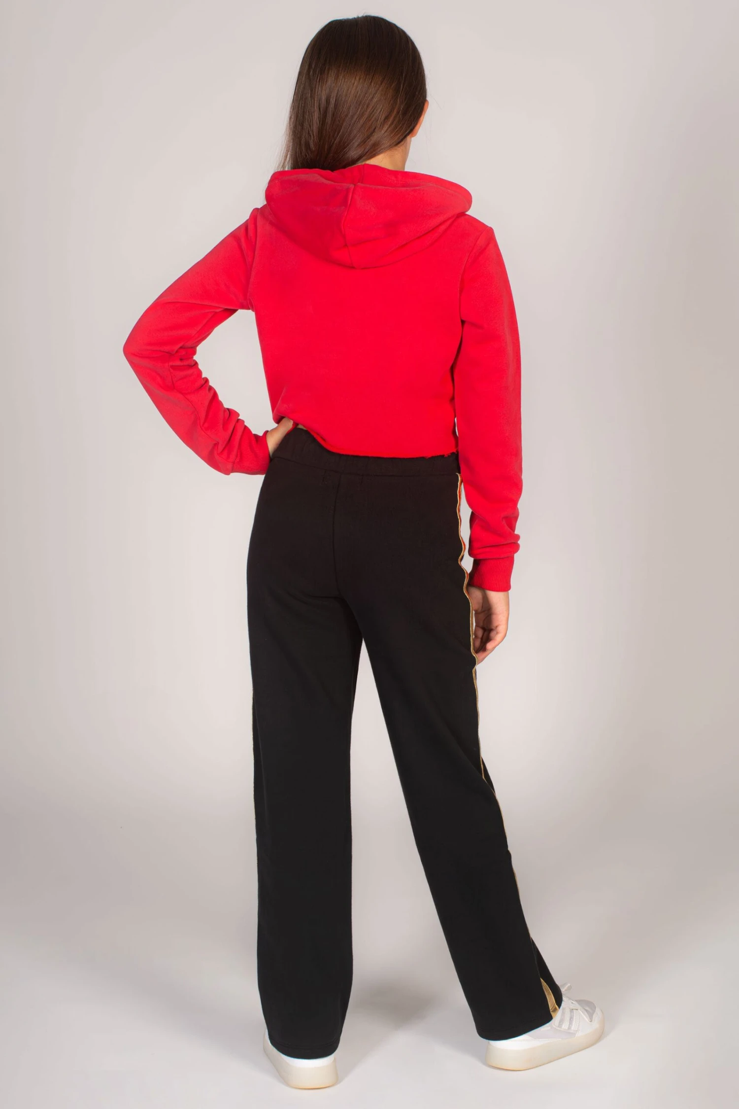 Crop Hoodie With Glitter Logo 4 Crop Hoodie With Glitter Logo - Image 4