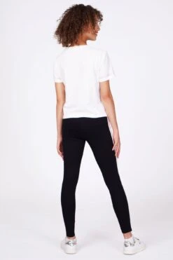 Script T-Shirt & Leggings Set -Pineapple girls white script t shirt black leggings set 05 9cfe140d b046 48f8 9320 5210864d34f9