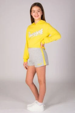 Pineapple Logo Crop Hoodie -Pineapple girls yellow crop logo hoodie 03 b6dcc30e 4fbc 40e6 bae5 c21d80b041b8