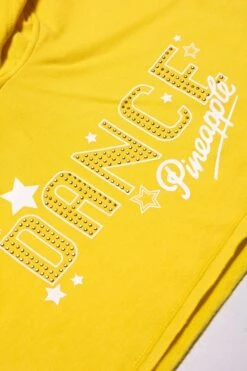 Sleeveless Dance Crop Hoodie -Pineapple girls yellow seelveless crop hoodie 05 fe47b49e 4419 4d5a 8d40 5395b680fb37