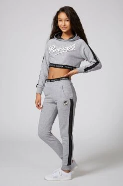 Mesh Stripe Crop Hoodie 6 Mesh Stripe Crop Hoodie -Pineapple mesh stripe crop jumper grey TH1557CA3 01 55b9553b 1380 46de a2ec fa03e0d01e1f