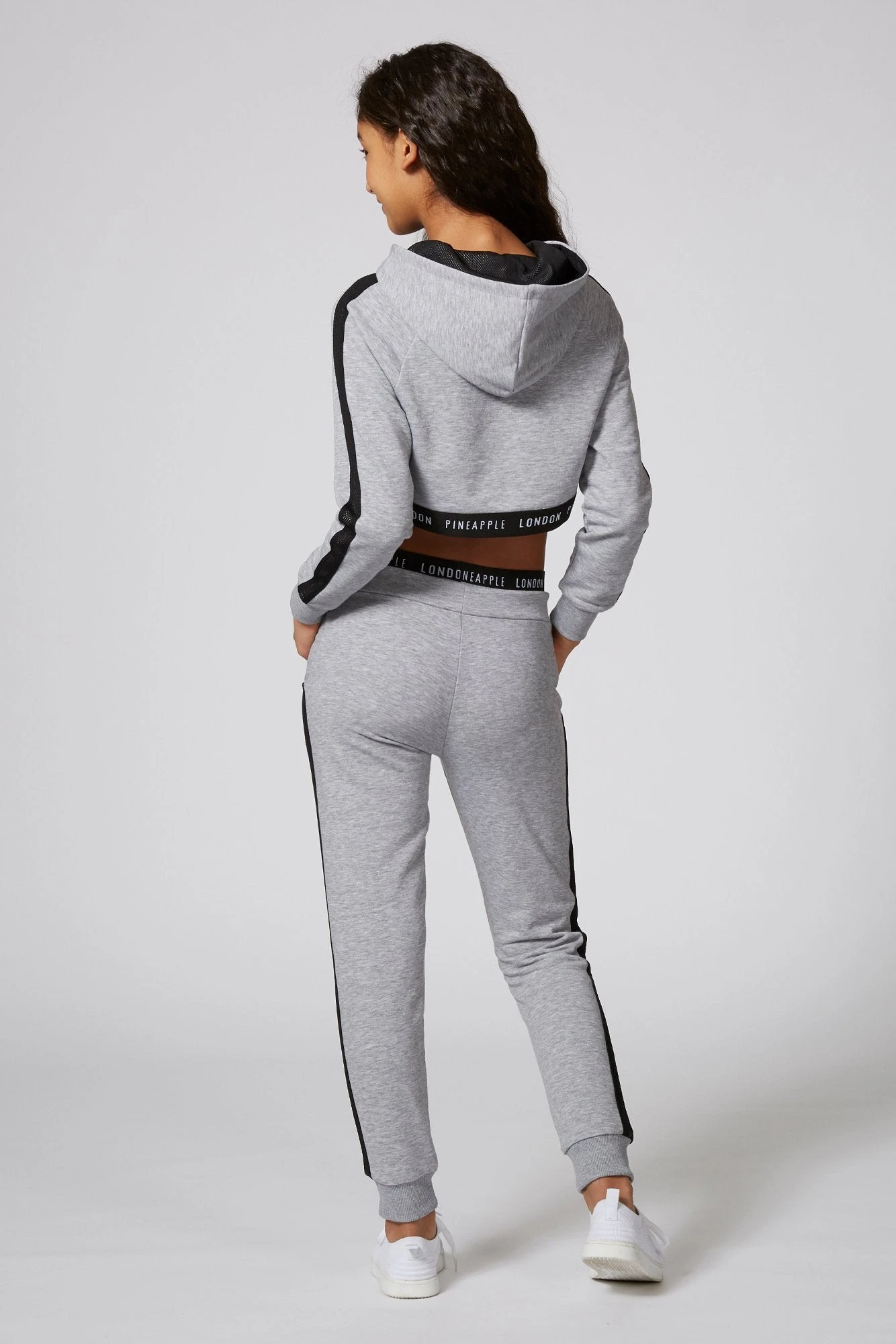 Mesh Stripe Crop Hoodie 4 Mesh Stripe Crop Hoodie - Image 4