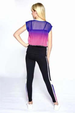 Ombré Double Layer T-Shirt Set -Pineapple pineapple girls black ombre double layer t shirt set ts1630ca1 04