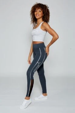 Piping Leggings -Pineapple pineapple piping mesh legging charcoal pt17510a6 03