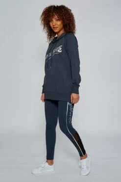 Retro Hoodie -Pineapple retro hoodie charcoal TH15810A6 03