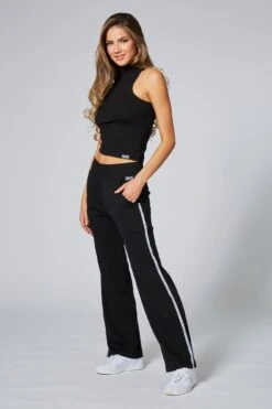 Straight Leg Stripe Trousers -Pineapple straight leg stripe jogger 02
