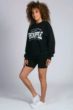 Pineapple Oversized Sweatshirt -Pineapple unisex black pineapple sweat top 04 bcdb1acf 9cc9 47b2 8e78 c55b0ca31a38