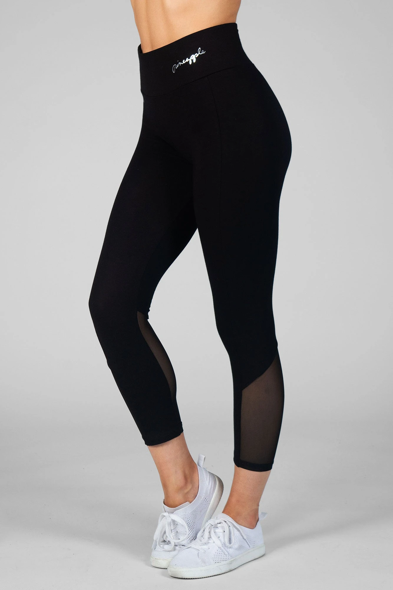 Mesh Panel Crop Leggings 1 Mesh Panel Crop Leggings