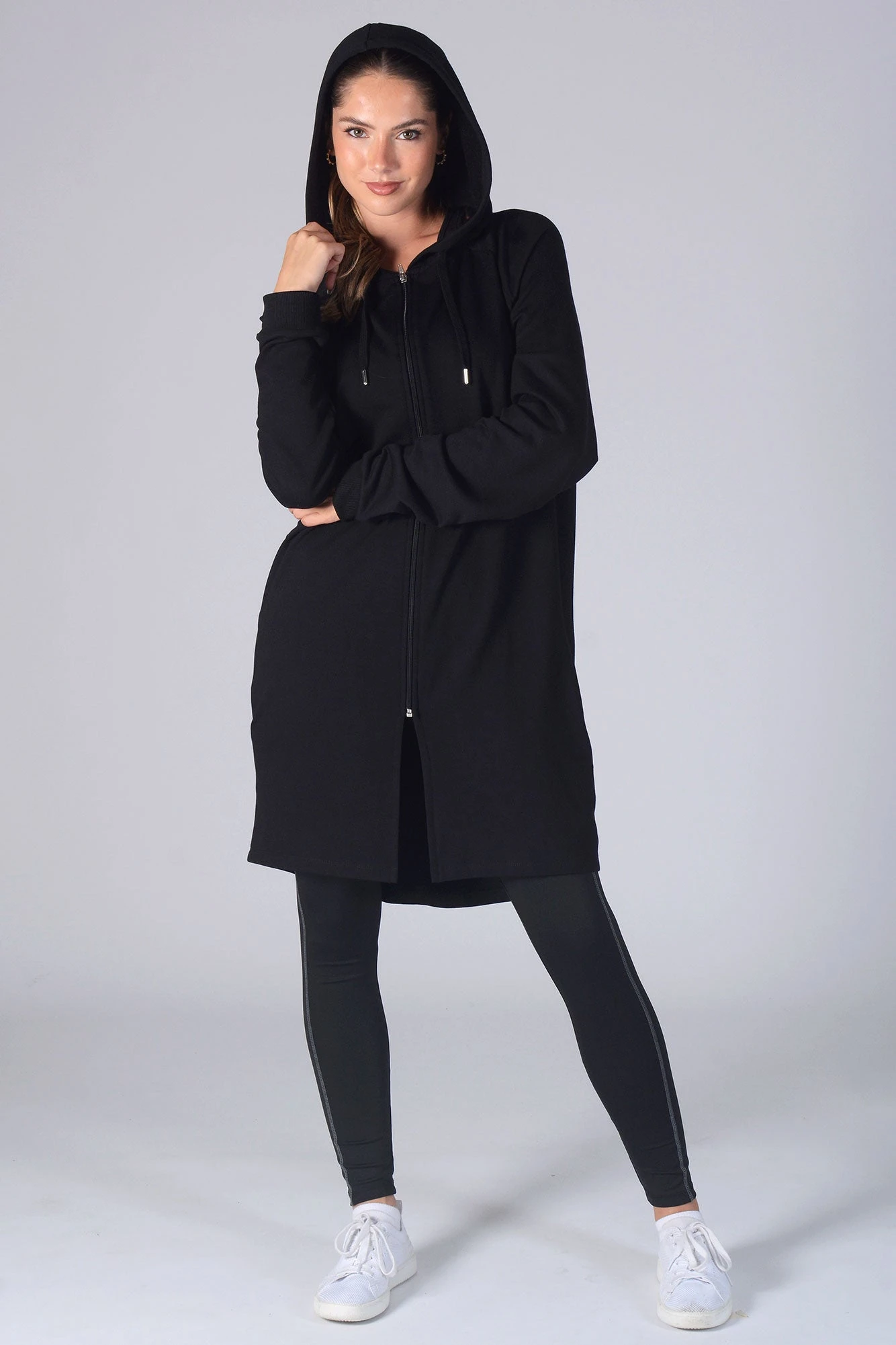 Longline Zip Hoodie 3 Longline Zip Hoodie - Image 3