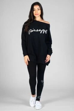 Oversized Sweatshirt -Pineapple womens black monster monster 03