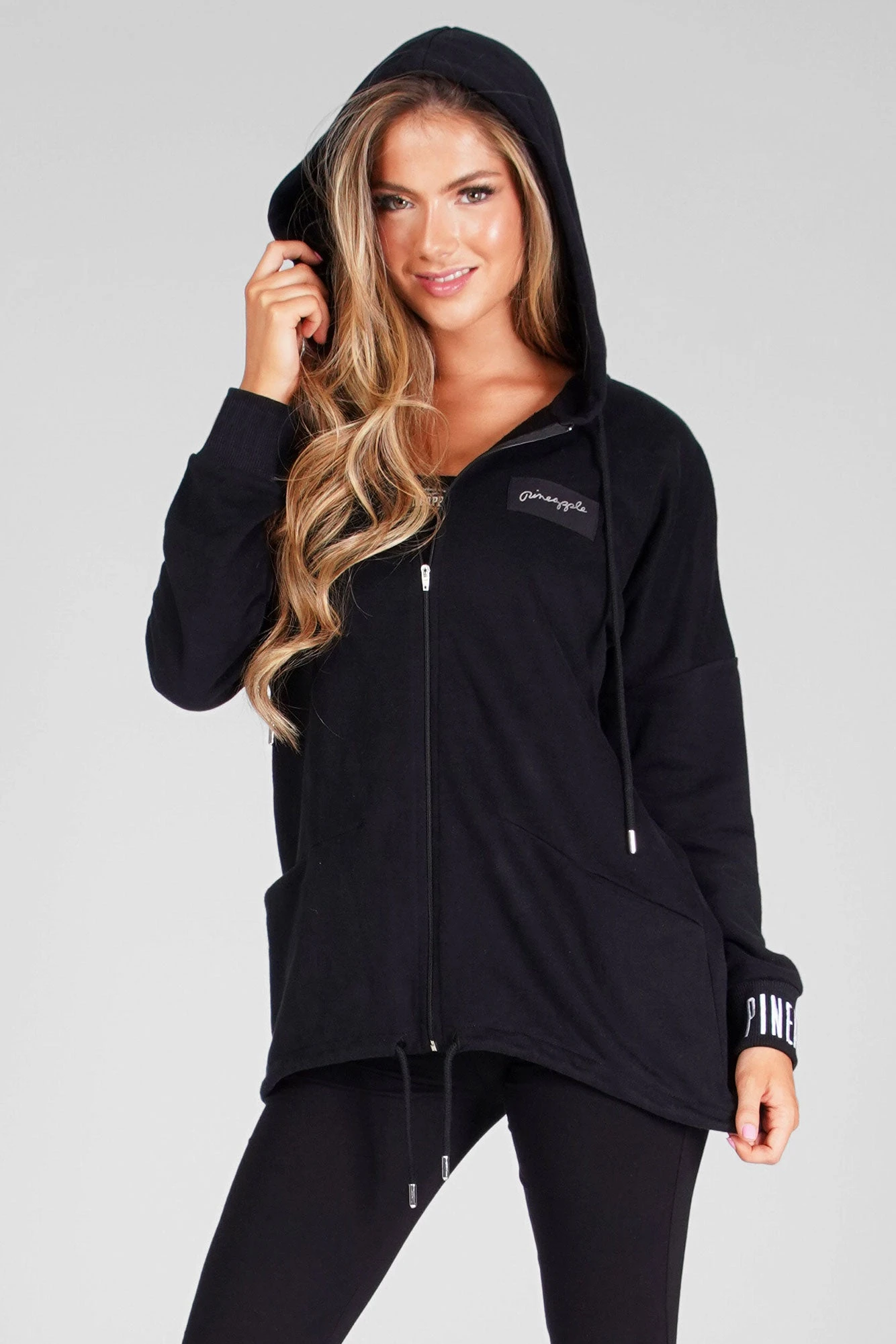 Parker Style Longline Zip Hoodie 2 Parker Style Longline Zip Hoodie - Image 2