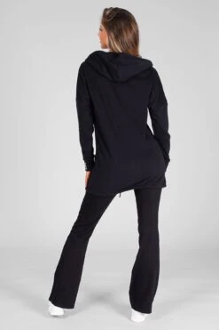 Parker Style Longline Zip Hoodie 9 Parker Style Longline Zip Hoodie -Pineapple womens black parker zip jacket 05