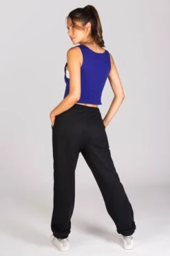 Raw Crop Vest -Pineapple womens blue raw crop vest 04