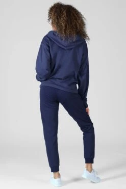 Retro Zip Hoodie -Pineapple womens blue retro zip hoodie 05 88f6c194 d3d6 457f 8a15 b1374342baaf