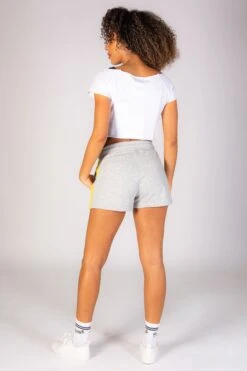 Panel Sweat Shorts 11 Panel Sweat Shorts -Pineapple womens grey marl panel sweat shorts 06 cfbf1a23 d944 4ed8 a7f0 7acac8f5a878