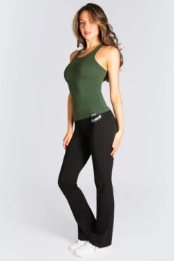 Racerback Vest -Pineapple womens khaki racerback vest 04