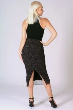 Leopard Skirt -Pineapple womens leopard skirt SK00100E2 04