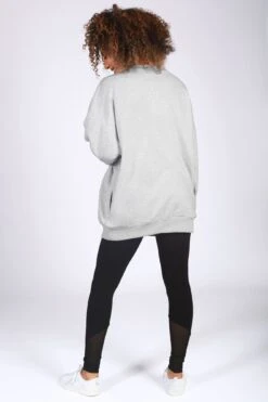 Oversized Logo Sweatshirt 7 Oversized Logo Sweatshirt -Pineapple womens marl grey oversized jumper tl16100a3 04 aa561781 1dca 48c6 ba87 20adf508fdda