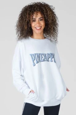 Oversized Logo Sweat Top